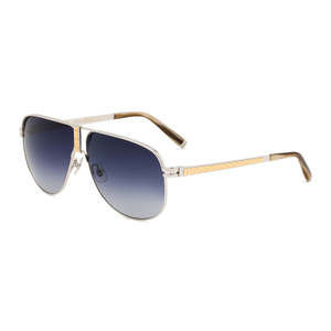 Sama NO H8 Platinum Matte Gold Eyeglasses 64mm